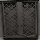 MYPET North States Paws Portable Pet Gate: 26-40" Wide. Pressure Mount. No Tools Needed. Made in USA, 23" Tall, Expandable, Durable Dog Gates for Doorways, Fieldstone Gray