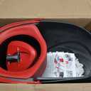 O-Cedar EasyWring Microfiber Spin Mop, Bucket Floor Cleaning System, Red, Gray, Standard