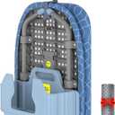 APEXCHASER Ironing Board Small with Iron Holder, Tabletop Small Iron Board with 2 Heat Resistant Ironing Covers, Portable Tabletop Ironing Board with Non-Slip Feet for Home Travel Use (Blue)