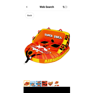 Super Sofa Towable Tubes for Boating 1-4 Person, Tubes for Boats, Inflatable Pull Boats/Boat Tube/Water Tube, Front&Back Tow Points with Heavy-Duty Thick Nylon Cover for Water Sports