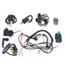 Complete Electrics Stator Coil CDI Wiring Harness Kits Aftermarket Replacement Parts Fit for 50cc 70cc 110cc 125cc ATV Quad 4 Wheeler Dirt Pit Bikes