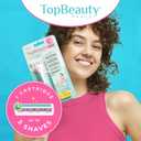 2 x TopBeauty Paris Slim Razors for Women - Manual Razor with Refills (4 Handles + 76 Replaceable Cartridges) - 3-Blades Technology - Beautiful Price - Bikini Razor - Soft Shave & Loving Care