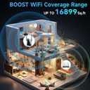 2026 WiFi Extender Signal Booster, New Gen Internet Booster for Home, 4X Faster, Covers up to 16,899 sq.ft, Wi-Fi Repeater with Ethernet Port, Wireless Long Range Amplifier, Easy Setup (Black)