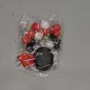 Tarocynn 20Pcs Mouse Birthday Cake Topper with Bows and Ears Happy Birthday Party Baby Shower Decorations Supplies (Red)