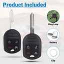 Key Fob Remote Replacement Fits for Ford F-150| F150| F250| F350| Explorer| Lincoln Mark LT| Navigator 2011-2017 Keyless Entry Remote Start Control CWTWB1U793 (2-Pack)