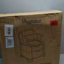 Bedside Commode, Upgraded Commode Toilet Potty Chair with 3 Rolls of Commode Liners, Automatic LED Light, Detachable Armrests, 2-Level Height, Heavy Duty 880lbs Loading