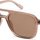 SOJOS Retro Aviator Sunglasses for Women Men,Trendy Rectangle Womens Mens Shades Sun Glasses SJ2202