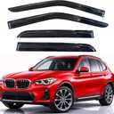 KPY Rain Guards Fit for 2018-2024 BMW X3, Out-Channel Window Visors Vent Wind Deflectors 4PC, Car Accessories for 18-24 BMW X3