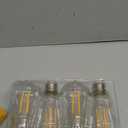 Vintage LED Edison Bulbs, 6W, Equivalent 60W, Non-Dimmable, High Brightness Warm White 2700K, ST58 Antique LED Filament Bulbs with 80+ CRI, E26 Medium Base, Clear Glass, Pack of 4