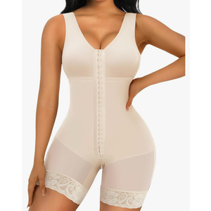 SHAPERX Women's Fajas Colombianas Tummy Control Shapewear Postpartum Full Body Shaper Butt Lifter Bodysuit, XXL