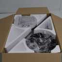 Black Ceiling Fan with Light and Remote/APP Control, 52in Flush Mount Fan Light with 8 Blades, Reversible and LED Dimmable, Indoor Outdoor Light Fixture for Bedroom, Covered Patios