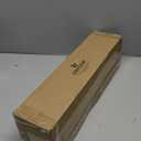 USFOOK Silver Curtain Rod, 7/8 Inch Curtain Rods for Windows 72 to 144 Inch, Telescoping Splicing Drapery Rods 32 to 144 Inch, Home Decoration with Decorative Translucent Finials