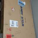 ANDY STAR Gold Round Mirror, 24’’ Brushed Gold Circle Bathroom Mirrors in Stainless Steel Metal Frame 1" Deep Set Design