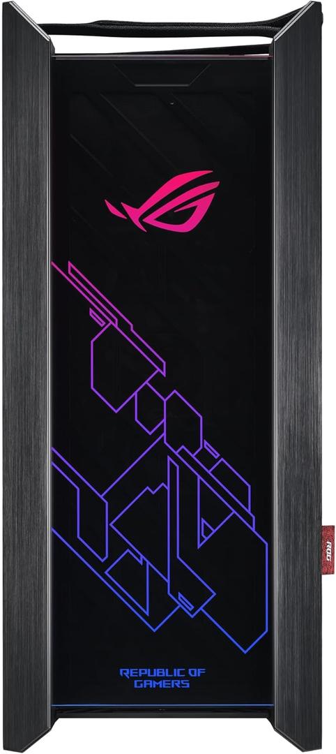 ASUS ROG Strix Helios GX601 RGB Mid-Tower Gaming Case, Pre-Installed 4x140mm Fans, ATX/EATX, Tempered Glass, Aluminum Frame, GPU Braces, 420mm Radiator Support, Aura Sync