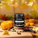 Vintage Pumpkin Candle  Warm Holiday Pumpkin Scent, Cozy Christmas Winter Seasonal Candles for Home, Hand-Poured Soy Candles for Christmas Dcor & Cozy Gifting (Black-7oz)