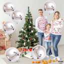 KatchOn, Large Metallic Silver Balloons - Pack of 6 | 4D Silver Round Foil Balloons for Birthday Decorations | Shiny Foil Balloon for Engagement, Bridal Shower, Graduation Decorations 2026, Ramadan