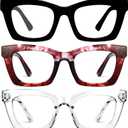 CCVOO+1.75 Oprah Style Reading Glasses for Women, Eyeglasses, Blue Light Readers for Women, Computer Eye Glasses