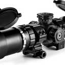 Crossbow Scope 1.5-5x32, with Locking Ring, 250-450 FPS Speed Adjustment, Speedlock Scope, 20-100 Yards, Etched Glass Reticle, Red Green Illuminated Optic Crossbow Scope for Hunting