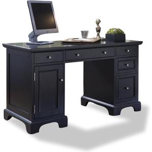 Homestyles Bedford Black Pedestal Desk