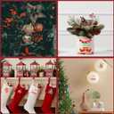 Christmas UV DTF Cup Wrap, 20 Sheets Merry Christmas UV DTF Cup Wraps for 16 oz Glass, Cute Joy to The World UVDTF Decals Transfer Stickers Waterproof Rub On Transfers for Crafting, Xmas Gift