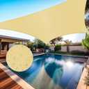 Shade&Beyond Waterproof Sun Shade Sail 8'x10' Rectangular Sand Shade Sail, UV Block Sun Shades Outdoor, Shade Canopy for Garden Patio Backyard Lawn Deck