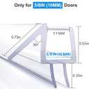 Delamu 3-Pack Shower Door Bottom Seal, 3/8''× 39'' Shower Door Sweep Strip