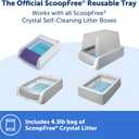 PetSafe ScoopFree Reusable Tray with Crystal Litter - Reduces Waste - Durable Plastic Litter Insert - Fast-Acting Odor Control - Easy to Clean - Self-Cleaning Litter Box Compatible