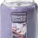 Yankee Candle Lavender Vanilla Scented Classic 22oz Large Jar Single Wick Candle with Over 110 Hours of Burn Time. Perfect for Relaxing Evenings Events and Gifting