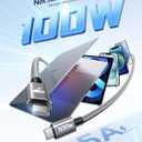 Aioneus USB C to USB C Cable 6FT 2Pack, 100W Fast Charging Cord Type C, Braided USBC Charger Cable, 6 FT USB C Charging Cable for iPhone 17 16 15 Pro/Max, Samsung S25 S24 S23 MacBook Pro/Air iPad (Grey)