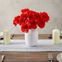Bright Creations Red Flowers for Centerpieces - 50 Count, 3-Inch Stemless Silk Flower Heads, Red - Bulk Faux & Artificial Roses for Decoration - DIY Crafts & Wedding Decor