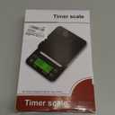 Coffee Scale with Timer - 0.1g Accurate, 3kg Drip Espresso Scale for Pour Over Coffee, Portable Digital Kitchen Food Scale with, LCD Displa, Non-Slip Mat (Including Batteries) - Black