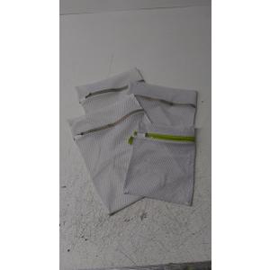 4-Piece Bag, Durable Cotton Mesh Laundry Bag, Sturdy Zipper, Breathable Mesh, Exquisite Laundry Bag for Underwear, Clothes, Pants, Shoes and Socks