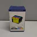 Compatible for EPT220XL High Yield Remanufactured Ink Cartridges, Compatible Replacement for WF-2760 WF-2750 WF-2660 WF-2650 WF-2630 XP-424 XP-420 XP-320 Printers, Black Cyan Magenta Yellow, 4-Pack