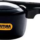 Futura Hawkins 3-Litre Hard Anodized Induction Compatible Pressure Cooker, Small, Black (3.2 Quarts)
