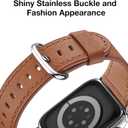 WFEAGL Compatible with Apple Watch Band 41mm 40mm 38mm 42mm(series 11 10) Women, Top Genuine Leather Band for iWatch SE 3 2 1 & Series 11 10 9 8 7 6 5 4 3 2 1