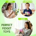 4 Pcs Stress Cube Glow in The Dark, Slow Rising Squishy Fidget Toys for Adults Teens Boys Girls Anxiety Relief Squeeze Stress Balls Sensory Toys for Kids with Autism Party Favors Gifts