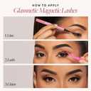 Glamnetic Magnetic Eyelashes - Venus | Short Magnetic Lashes, 60 Wears Reusable High Volume Faux Mink Lashes, Cat Eye, 3D Natural Look - 1 Pair