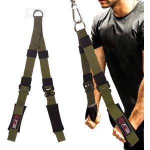 Tricep Rope Cable Attachment Adjustable (26-56 Inches), 27/36/48/55 Inches Long Tricep Rope Alternative, Greater Range of Motion,Gym Rope Equipment for Home/Gym Accessories (Adjustable Length Green (13-28inch))