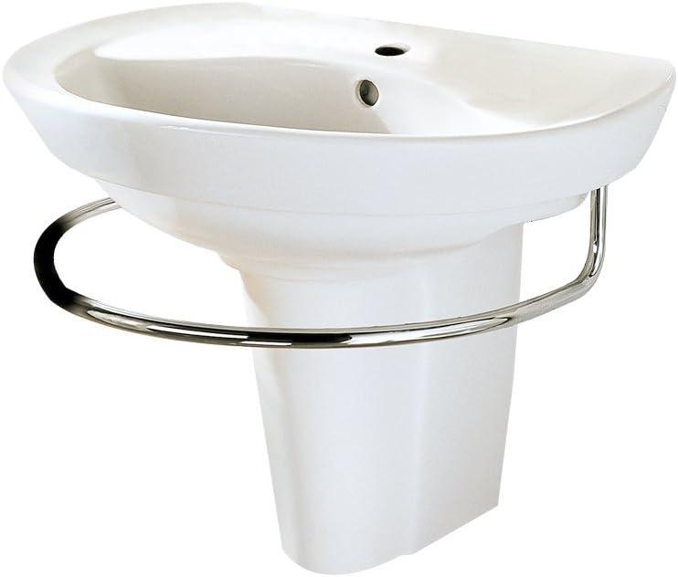 American Standard 0044.000.020 Ravenna Semi-Pedestal Sink Leg, White, 13.875 X 8.75 X 13.75 Inches