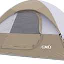 Camping Tent 2 Person, Waterproof Windproof Tent with Rainfly Easy Set up-Portable Dome Tents for Camping (Light Khaki)