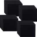 SaiTech IT 20 Pack 2mm Mouse Pad with Stitched Edges Non-Slip Rubber Base, Premium-Textured and Waterproof Mousepads Bulk, Mouse Pad Multipack Mousepad for Computers, Laptop, 8.66 x 7.1 inch (Black-20 Pack)