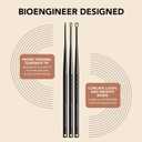 Tonsil Tech Tonsil Stone Remover Tool - Tonsil Stones Removal Kit - Made in USA (Small, Medium, & Large, Black)