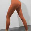 SIXIM Scrunch Butt Leggings for Women High Waisted Seamless Workout Leggings Athletic Gym Yoga Pants (Orange, L)