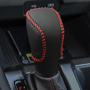 Genuine Leather Gear Shift Knob Cover Trim Protector Cap Hand Sewing DIY for Honda 2022 2023 2024 2025 2026 Civic 2018 2019 2020 2021-2025 Accord 2023-2026 HR-V CR-V Accessories