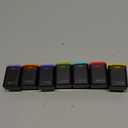 Weekly Pill Organizer Magnetic, Removable Pill Box 7 Day 1 Time a Day, Large Travel Pill Case, Week Once Daily Medication Dispenser, Medicine Container Holder for Supplement, Vitamin, Black