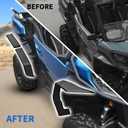 Full Coverage Fender Flares or Can Am Commander 700 1000R MAX 2021-2025 Accessories, XXL Front & Rear Widened Fenders Extended Mud Flaps Guards Replace #715006814