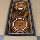 LE TAUCI French Onion Soup Bowls, 22 Ounce Ceramic Soup Bowls with Handles, Soup Crocks with Lids for Soup, Cereal, Chilli, Beef Stew, Oven Safe Stackable Serving Bowls Set, Set of 4