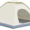 Outdoor Camping Tent with Double Door, Waterproof Fabric, Sun Protection, Includes Waterproof Mat, 2-3 Person
