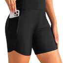 Daci Women High Waisted Swim Shorts - 3"/5"/7" Bathing Suit Short with Pockets Liner Tummy Control Swimsuit Bottom Boy Short