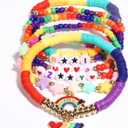 AICase for Korea-Pop Merch Toys Gifts Doll Costume Bracelets 6 Pcs Stackable Stretch Friendship Beaded Bracelets Outfit Cosplay Merchandise Jewelry Gifts for Fans Women Christmas Stocking_2